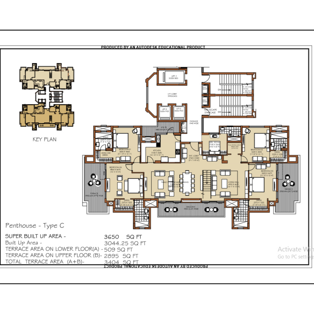 Cluster Plan 5 BHK Category 3